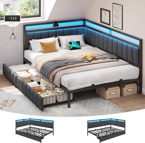 Single bed frame with - with, 2