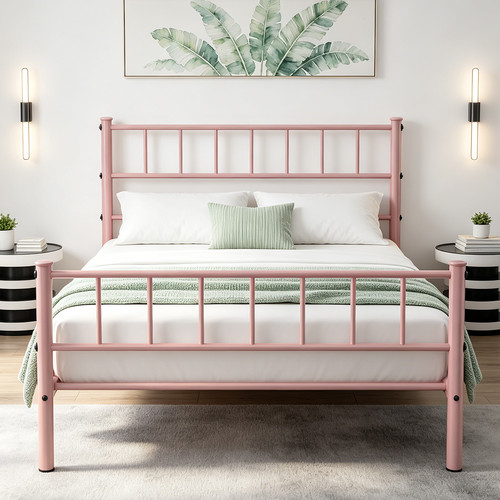 Single metal bed - frame, with
