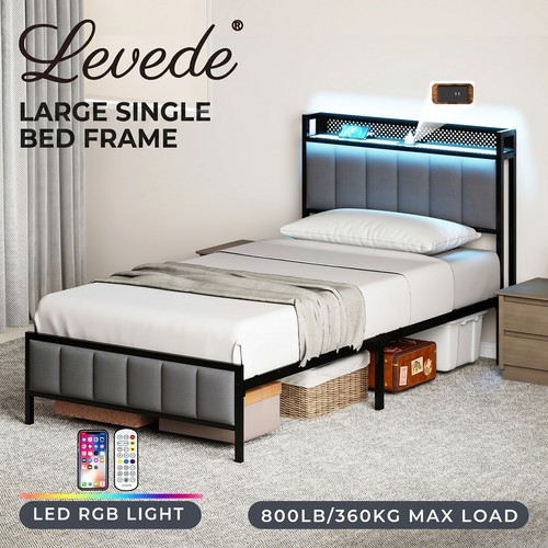 Levede large single bed frame - levede,