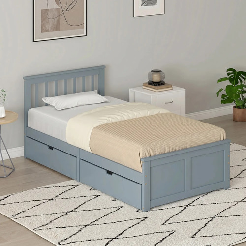 Pine storage bed 3ft single - 3ft,