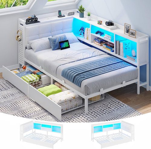 Single bed frame with - frame, 2