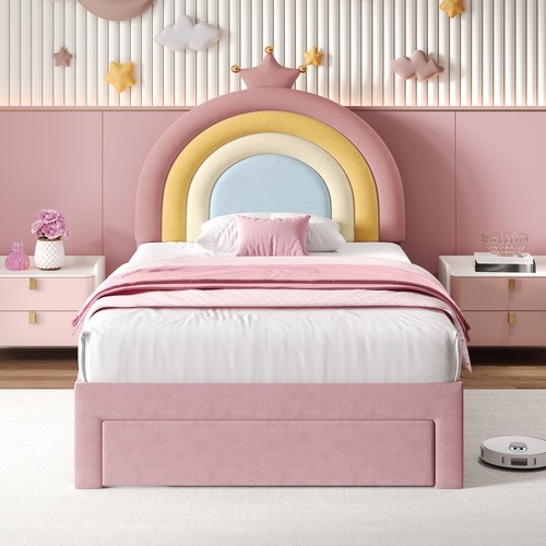 Single upholstered bed - bed, frame