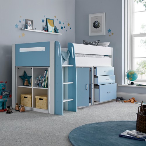 Lacy blue white wooden - lacy,
