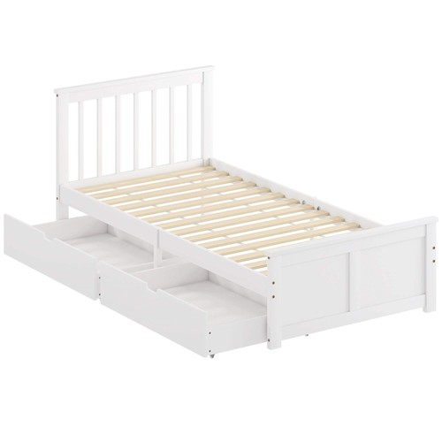 Wooden single bed - wooden,