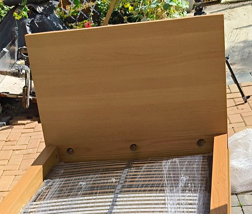 Ikea single oak effect bed - ikea,