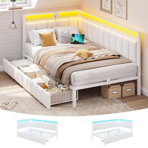 Single bed frame with - bed,