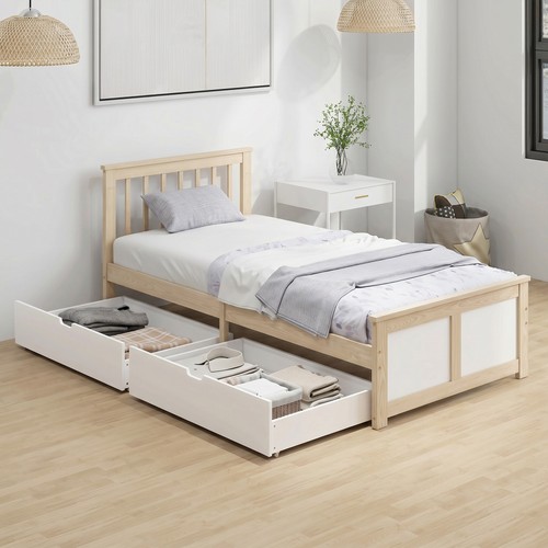 Pine storage bed - pine, 3ft