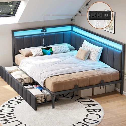 Single bed frame with - single,