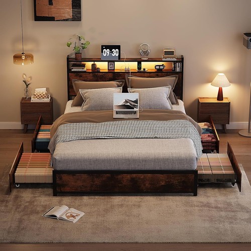 Single double king bed frame - single&double&king,