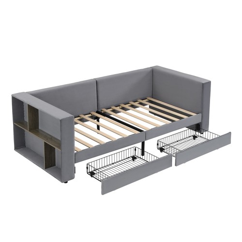 Upholstered bed 3ft single - bed,