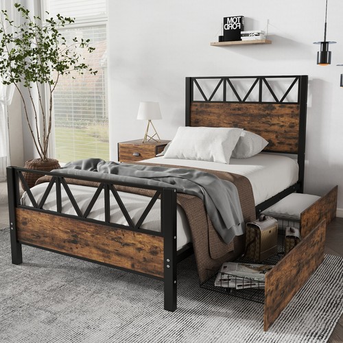 3ft single size metal bed - single,