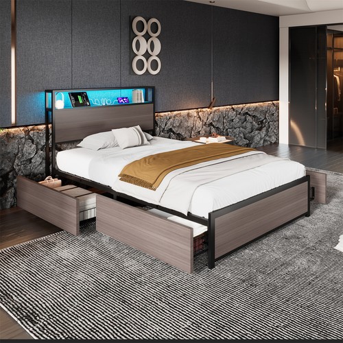 Metal platform bed frame 3ft - platform,