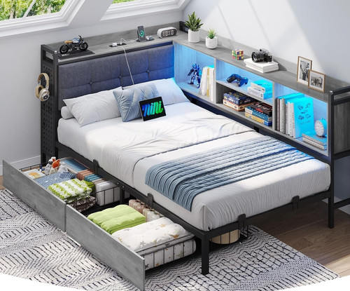 3ft single bed frame - bed, with