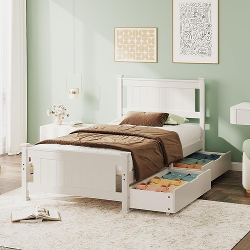 Solid pine wooden single - solid,