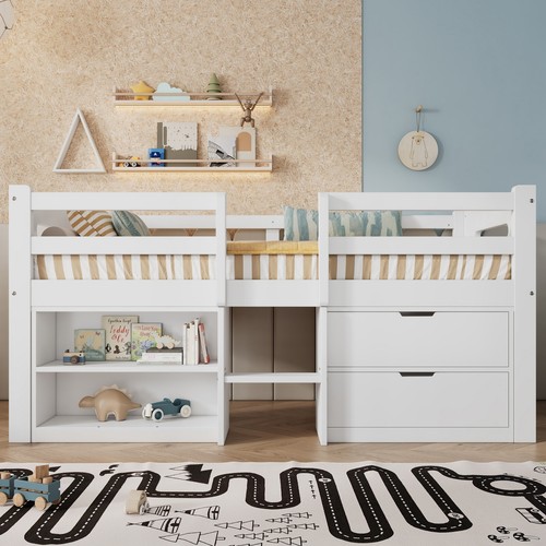 3ft kids single wooden bed - single,
